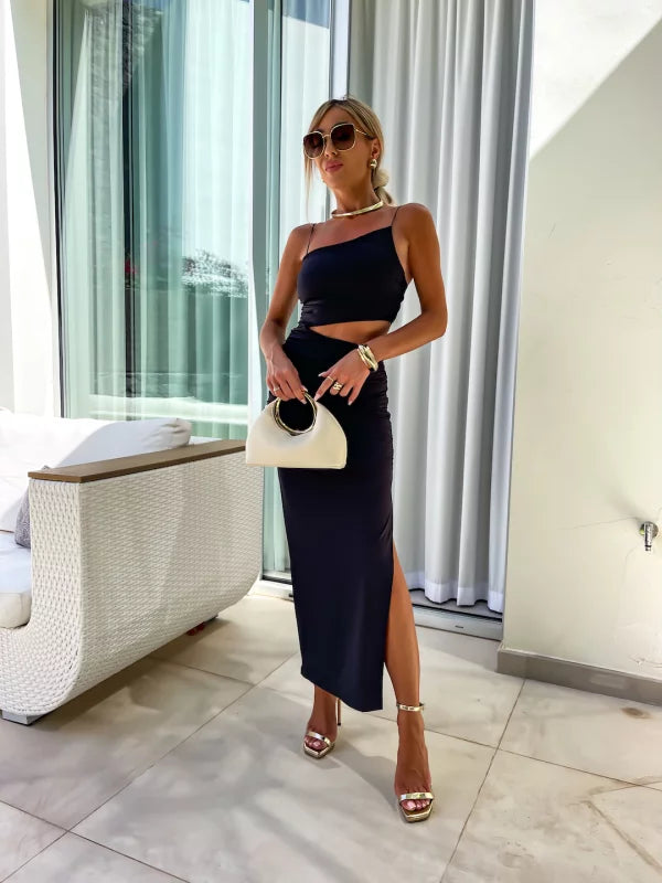 Lucrezia | Sexy Midikleid ohne Rücken und Taille für Damen