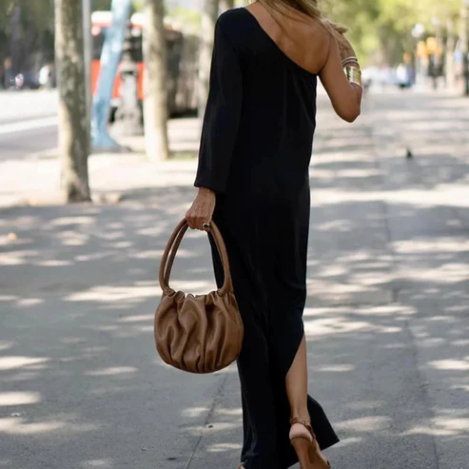Zoe | Elegantes und Leichtes One-shoulder-Maxikleid für Damen