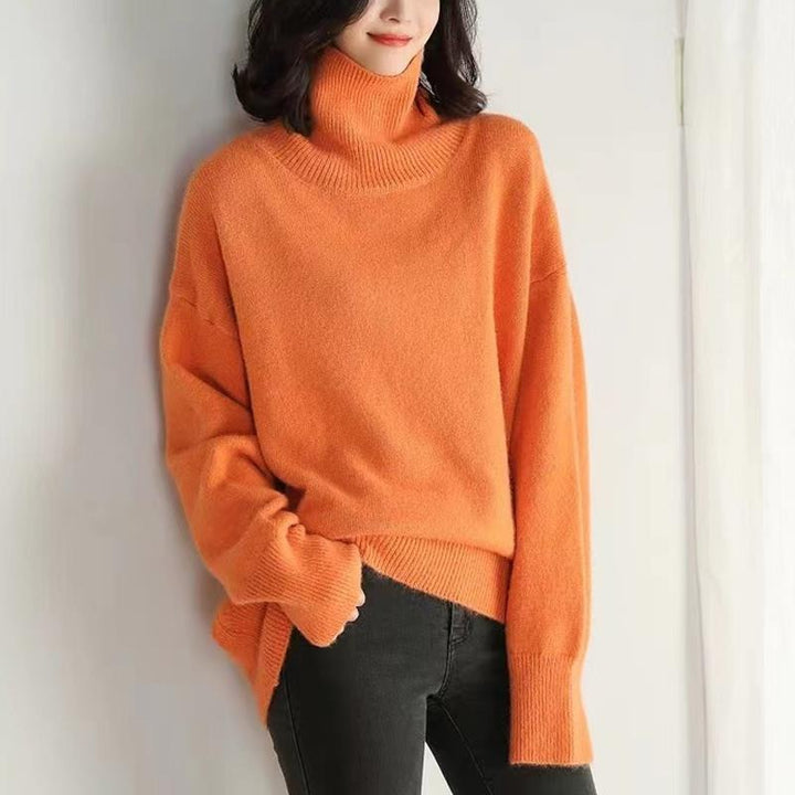 Damen Rollkragenpullover mit langen Ärmeln