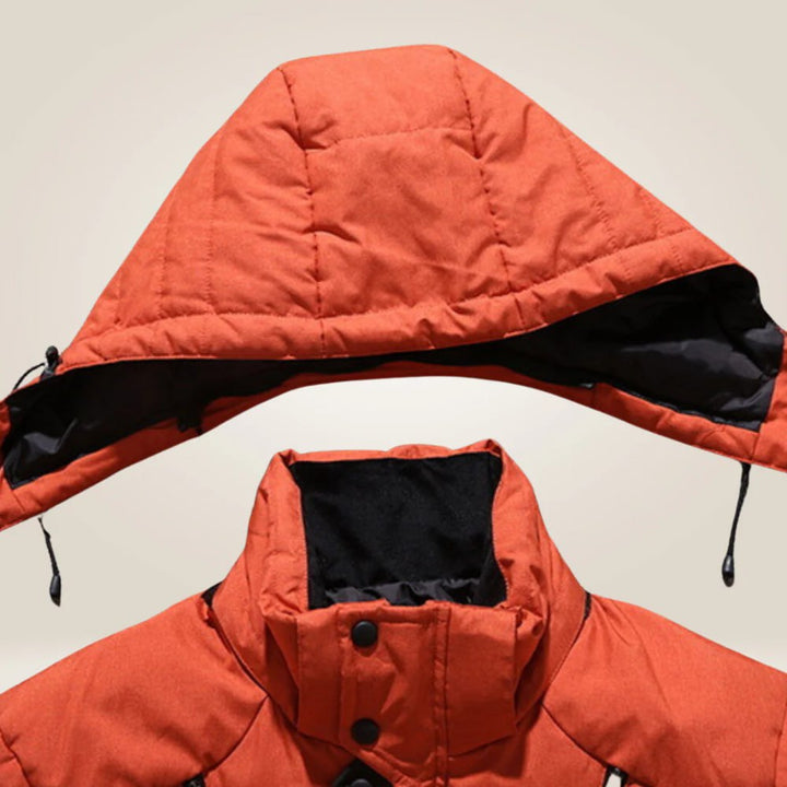 Paul | Wind- und Wasserfeste Daunenjacke für Herren mit Kapuze und langen Ärmeln