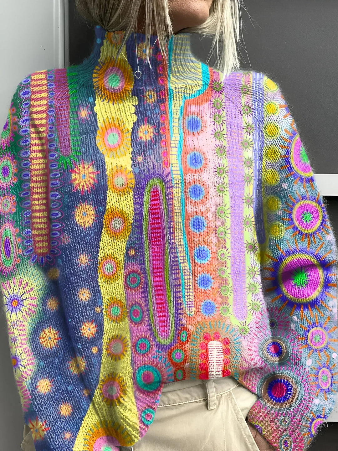 Amara | Damen Langarm-Rollkragenpullover