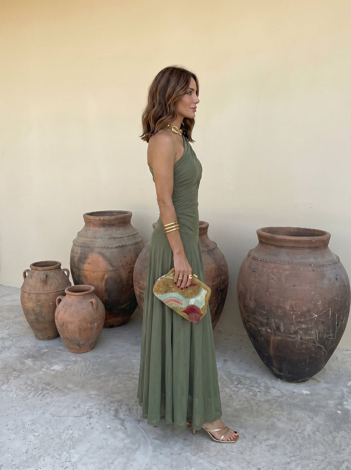 Serena | Damen Maxi Off-Shoulder Kleid
