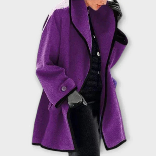 Sherry | Eleganter Trenchcoat für Damen mit langen Ärmeln und Rundhalsausschnitt