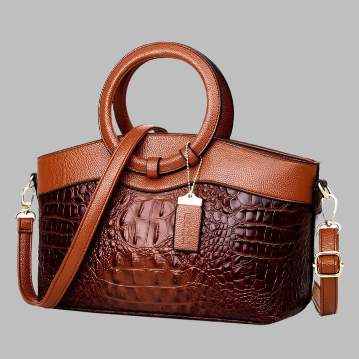 Alfrida | Elegante Handtasche für Damen mit anspruchsvoller Krokodil-Prägung