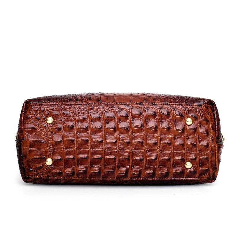 Alfrida | Elegante Handtasche für Damen mit anspruchsvoller Krokodil-Prägung