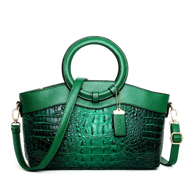 Alfrida | Elegante Handtasche für Damen mit anspruchsvoller Krokodil-Prägung