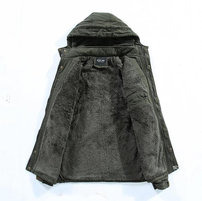 Marlene | Warmer und Modischer Wintermantel für Damen mit Punkten und Kapuze