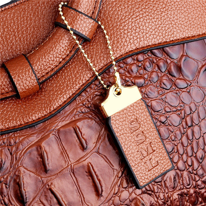 Alfrida | Elegante Handtasche für Damen mit anspruchsvoller Krokodil-Prägung