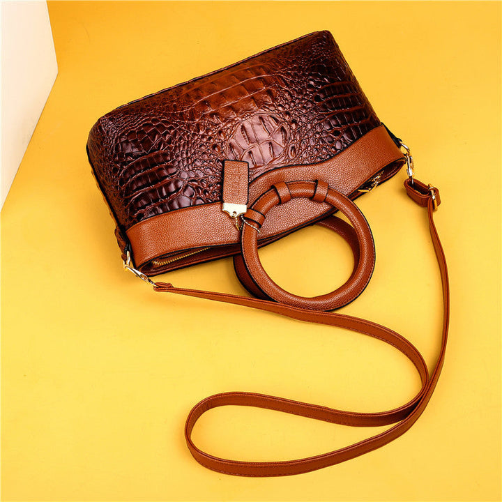 Alfrida | Elegante Handtasche für Damen mit anspruchsvoller Krokodil-Prägung