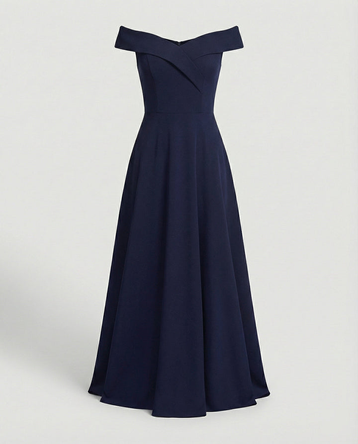 Frieda | Damen Maxikleid im Off-Shoulder-Stil