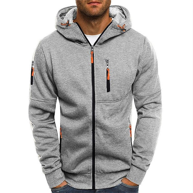 Mave | Kapuzenjacke für Herren mit Reißverschluss und langen Ärmeln