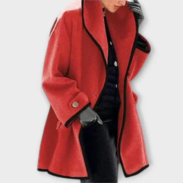 Sherry | Eleganter Trenchcoat für Damen mit langen Ärmeln und Rundhalsausschnitt