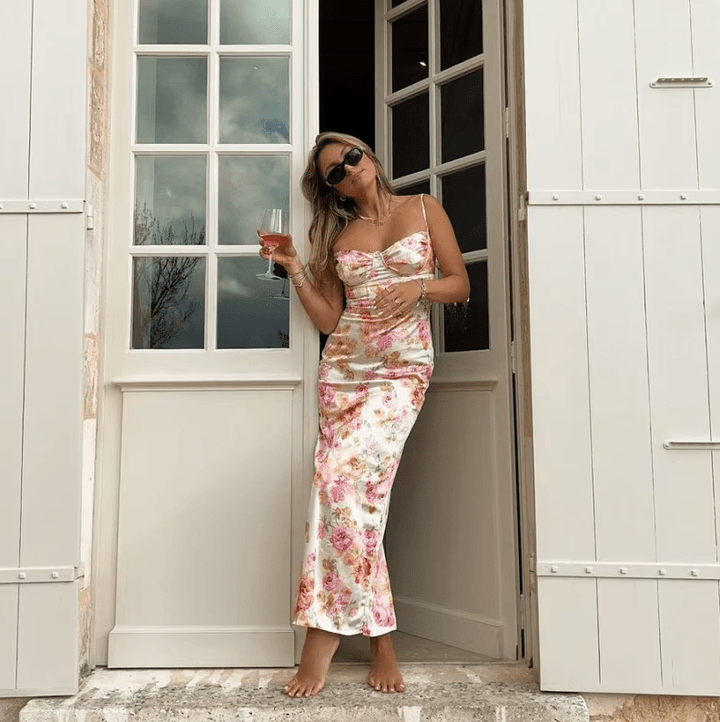 Beau | Sommerliches Maxikleid für Damen mit Blumenmuster