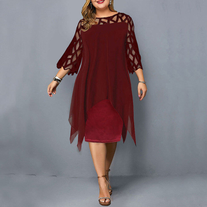 Kirsty | Schickes Plus-Size-Midi-Kleid für moderne Frauen für Damen