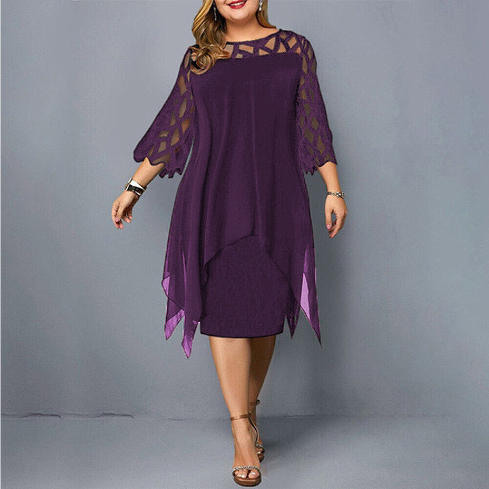 Kirsty | Schickes Plus-Size-Midi-Kleid für moderne Frauen für Damen