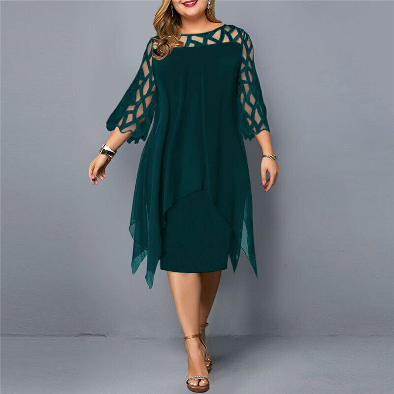 Kirsty | Schickes Plus-Size-Midi-Kleid für moderne Frauen für Damen