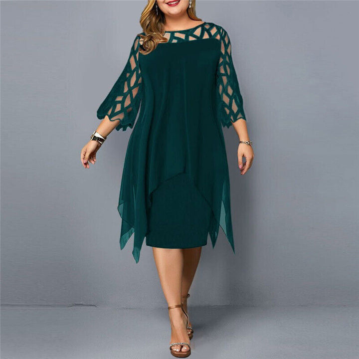 Kirsty | Schickes Plus-Size-Midi-Kleid für moderne Frauen für Damen
