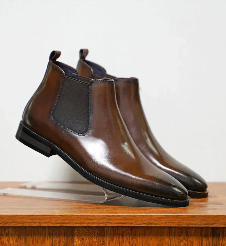 Blake | Raffinierte Chelsea-Stiefel für Herren mit flachem Absatz