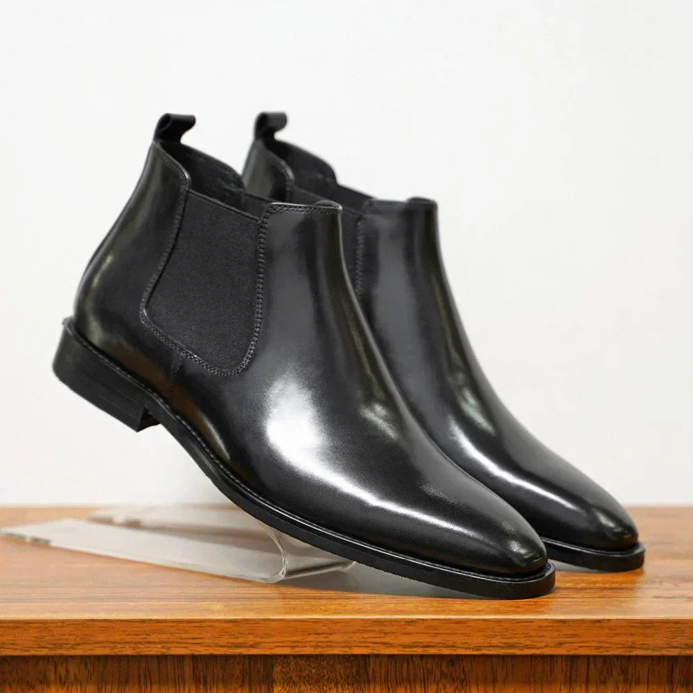 Blake | Raffinierte Chelsea-Stiefel für Herren mit flachem Absatz