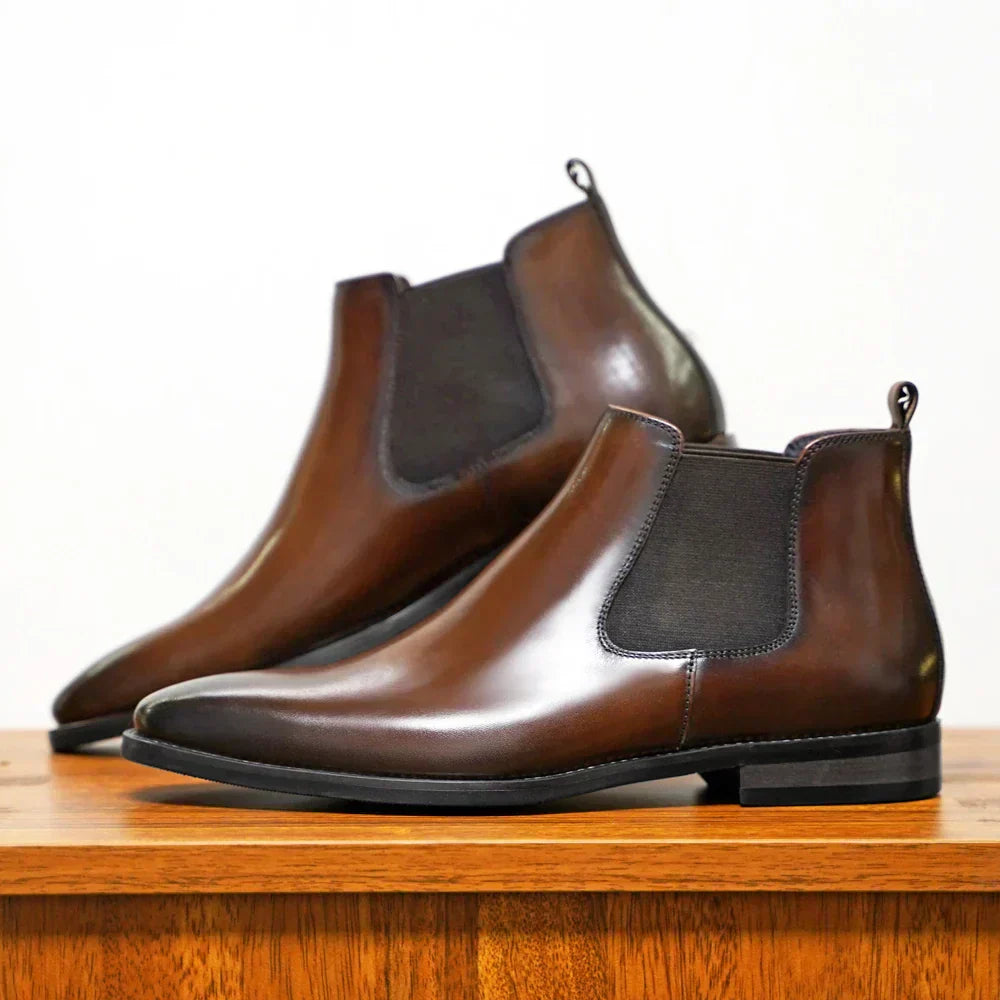 Blake | Raffinierte Chelsea-Stiefel für Herren mit flachem Absatz
