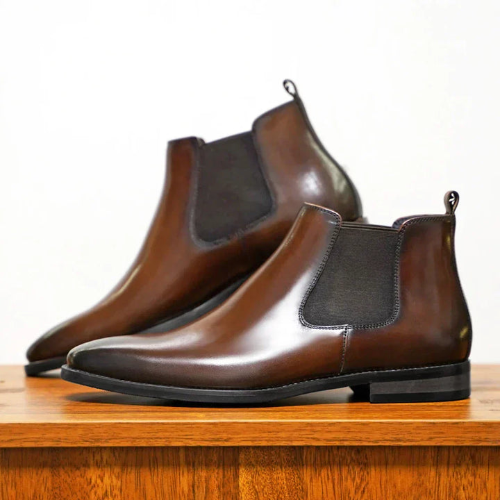 Blake | Raffinierte Chelsea-Stiefel für Herren mit flachem Absatz
