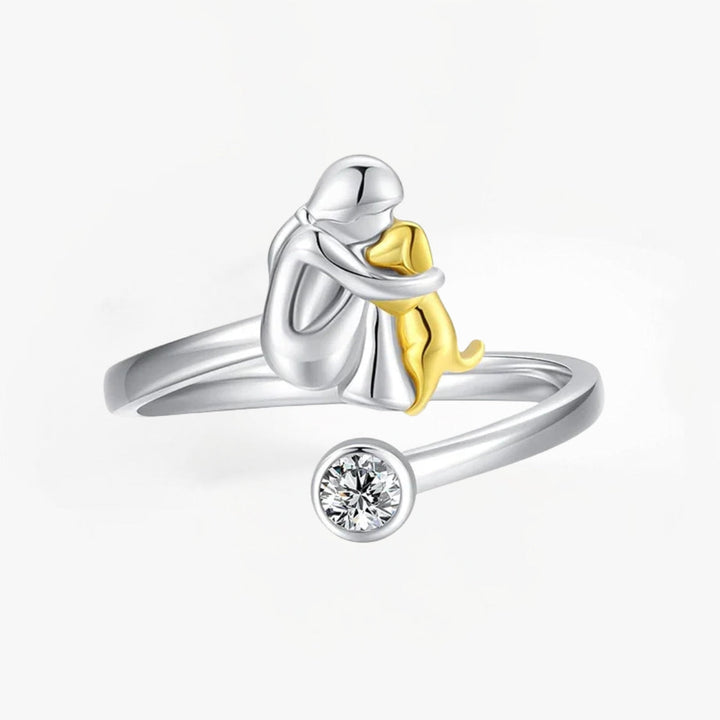 Rose | Ring mit Hundemotiv