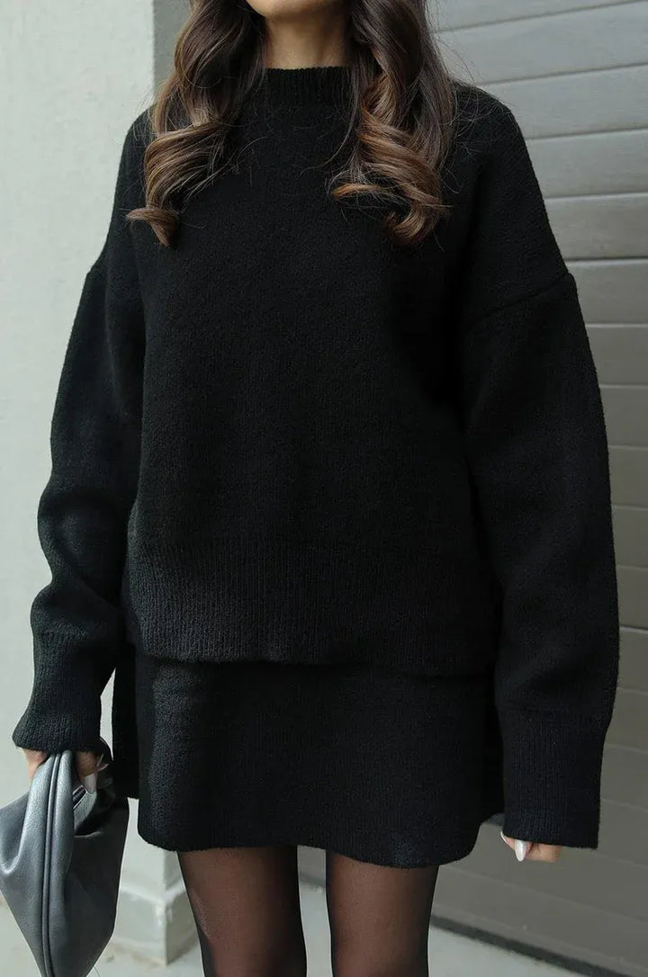 HELENA | Strickrock-Anzug (Top + Rock) für Damen