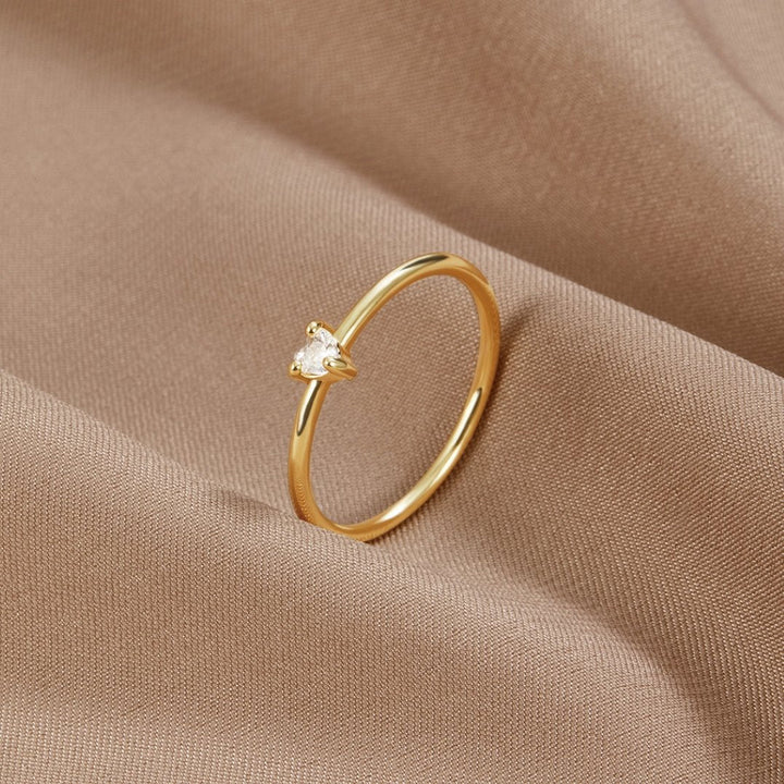 Jimena | Herzring aus Glas für Damen