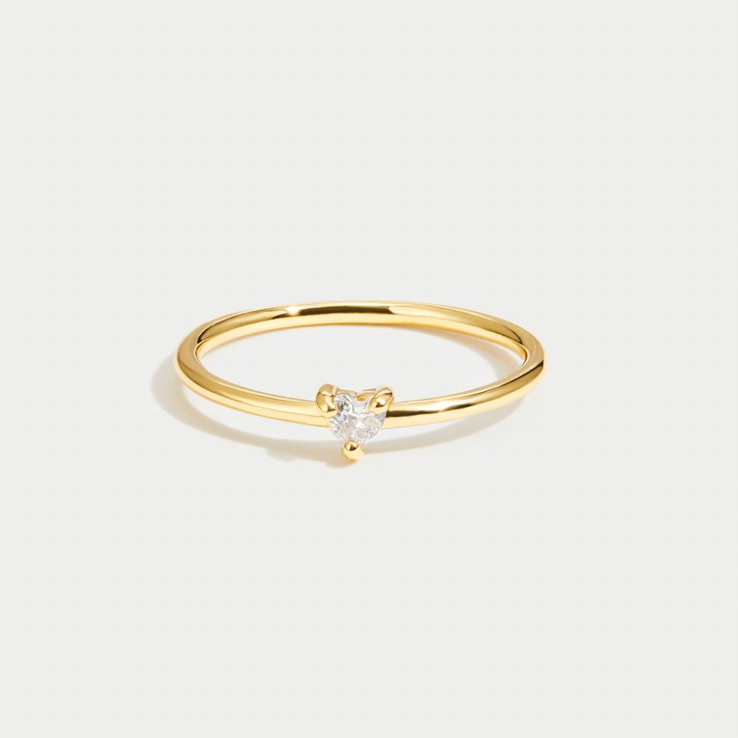 Jimena | Herzring aus Glas für Damen