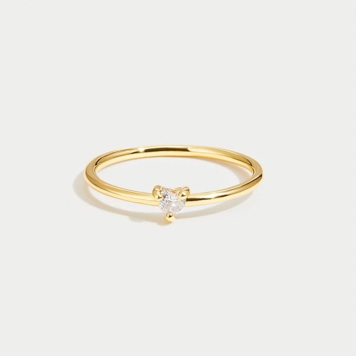 Jimena | Herzring aus Glas für Damen