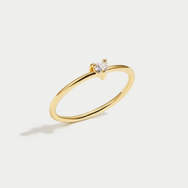 Jimena | Herzring aus Glas für Damen