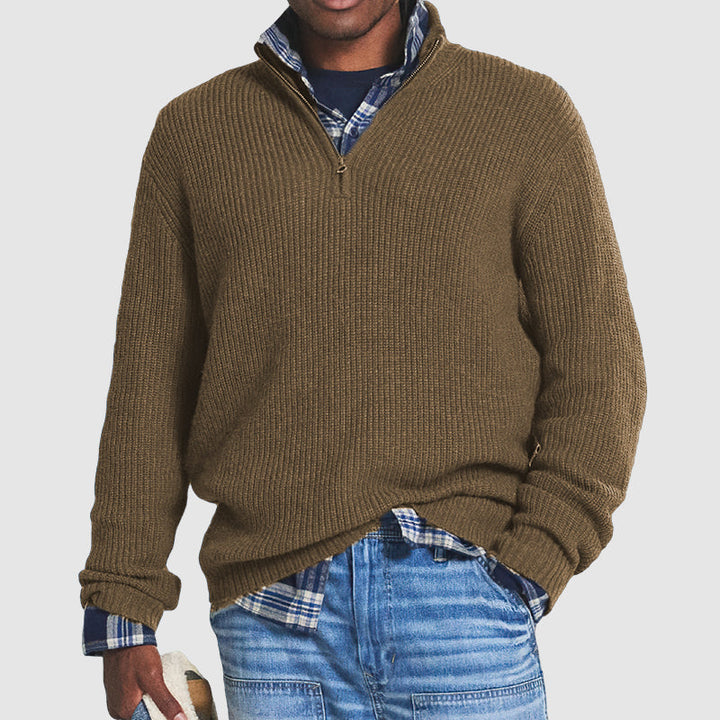 Jerry | Business Casual Pullover für Herren mit Reissverschluss