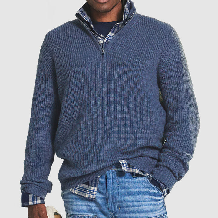 Jerry | Business Casual Pullover für Herren mit Reissverschluss