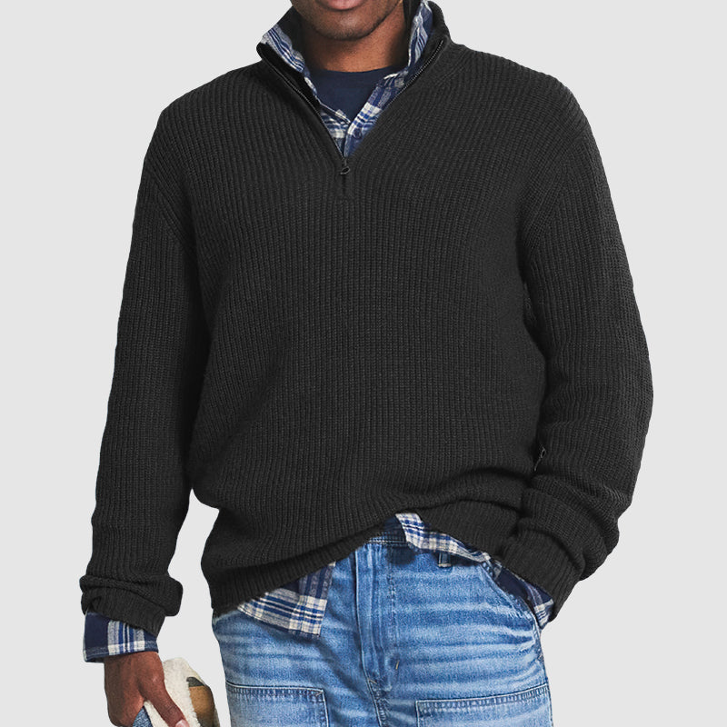 Jerry | Business Casual Pullover für Herren mit Reissverschluss