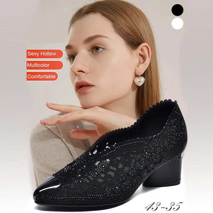Jane | Orthopädische Mesh-Sandalen für Damen mit mittelhohem Absatz