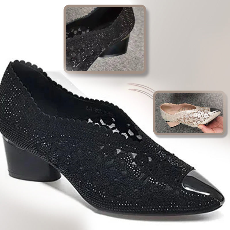 Jane | Orthopädische Mesh-Sandalen für Damen mit mittelhohem Absatz