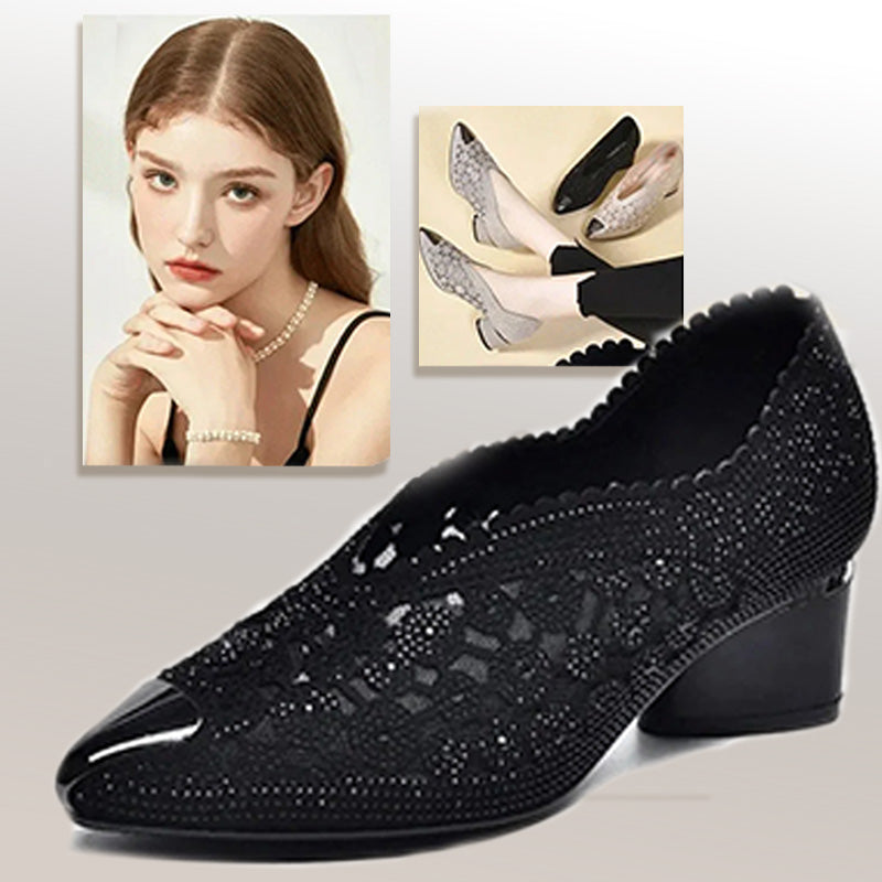 Jane | Orthopädische Mesh-Sandalen für Damen mit mittelhohem Absatz