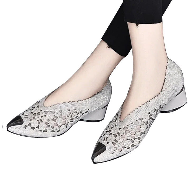 Jane | Orthopädische Mesh-Sandalen für Damen mit mittelhohem Absatz