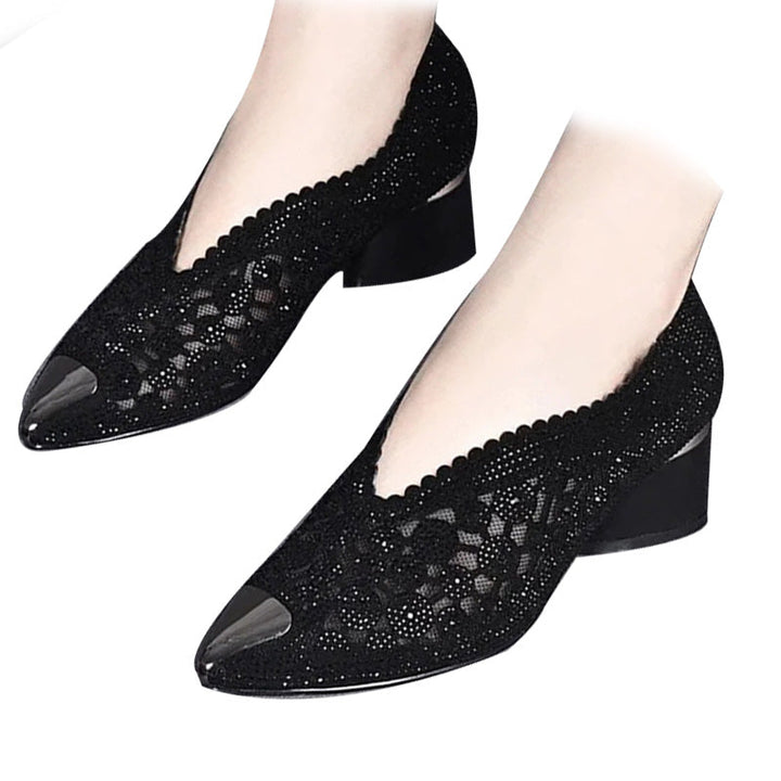 Jane | Orthopädische Mesh-Sandalen für Damen mit mittelhohem Absatz