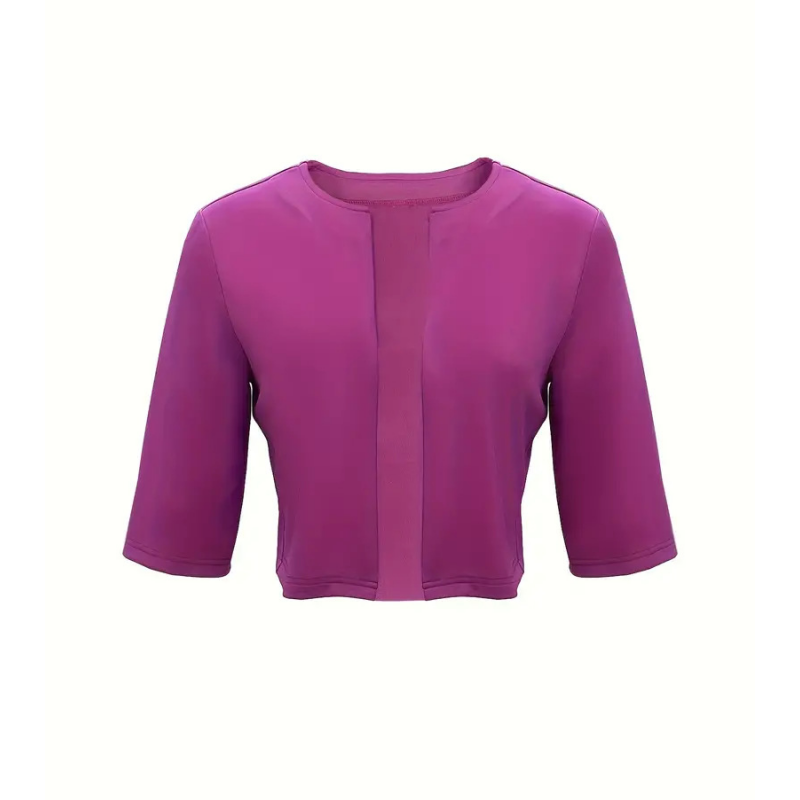 Serelina Chic Geschichtetes Outfit für Damen mit V-Ausschnitt und 3/4-Ärmeln