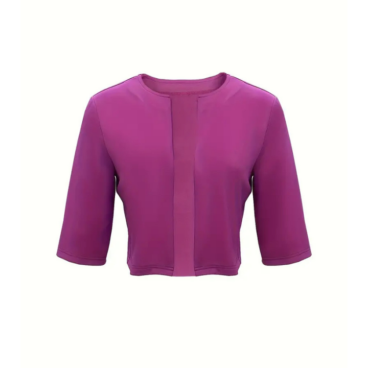 Serelina Chic Geschichtetes Outfit für Damen mit V-Ausschnitt und 3/4-Ärmeln