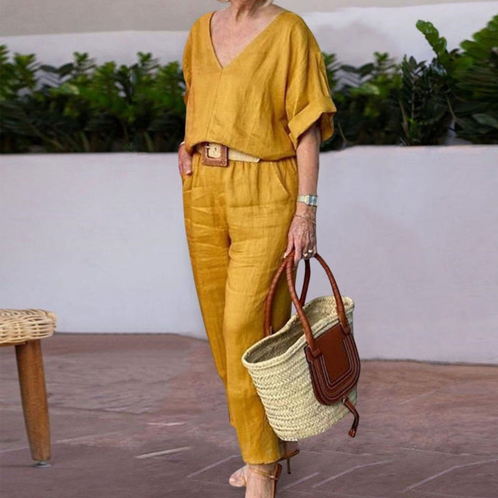 Claire | Luxe Entspanntes Zweiteiliges Outfit für Damen