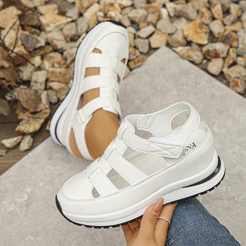 Allegra | Geschlossene Sandalen für Damen mit niedrigem Absatz