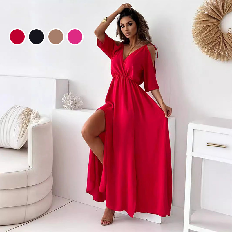 Sienna | Elegantes Maxikleid für Damen mit Seitenschlitz