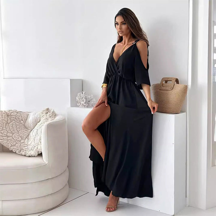 Sienna | Elegantes Maxikleid für Damen mit Seitenschlitz