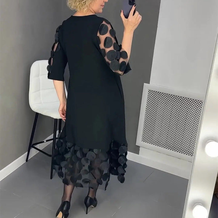 Demi | Ausgestelltes Midikleid für Damen mit Punktedekor