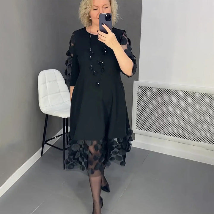 Demi | Ausgestelltes Midikleid für Damen mit Punktedekor