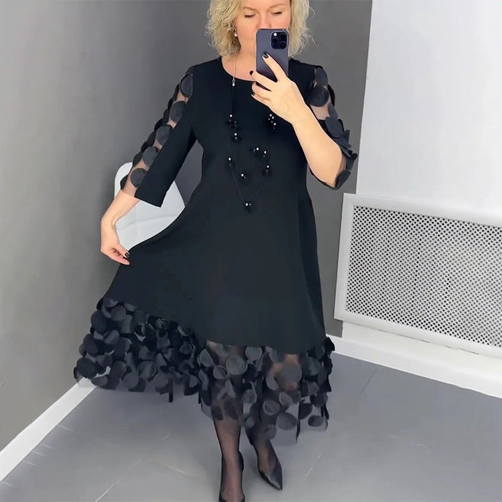 Demi | Ausgestelltes Midikleid für Damen mit Punktedekor