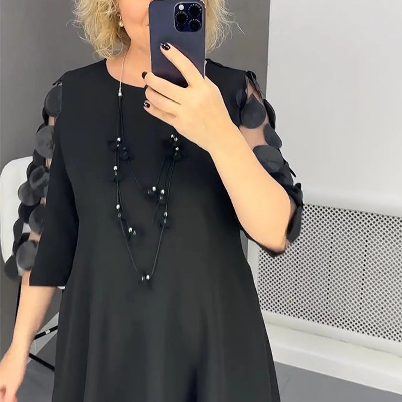Demi | Ausgestelltes Midikleid für Damen mit Punktedekor