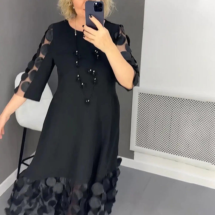 Demi | Ausgestelltes Midikleid für Damen mit Punktedekor